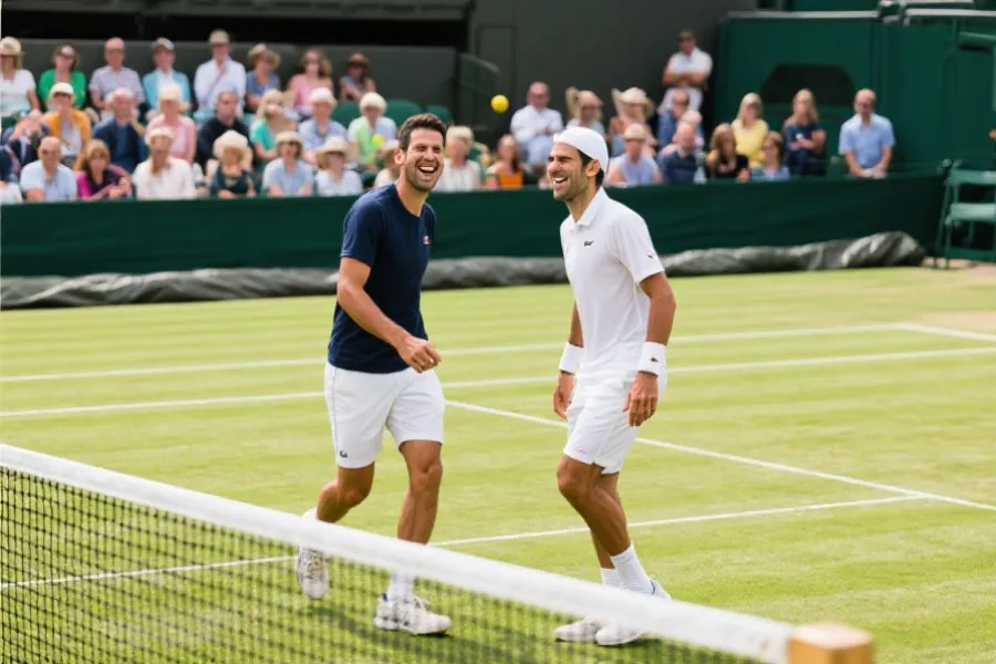 草地上的魔法时刻：Bellucci与Halys的幽默对决